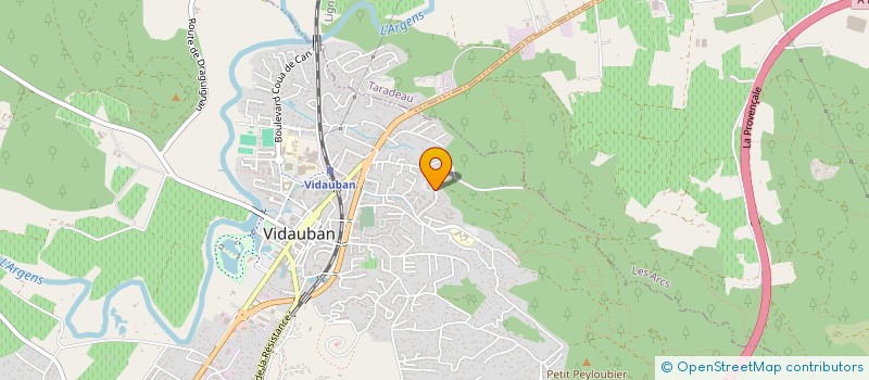 localisation de l'entreprise SCI IDIL  VIDAUBAN