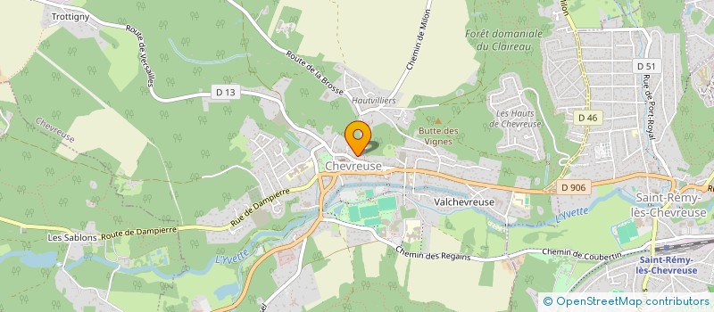 localisation de l'entreprise SCI IDJ  CHEVREUSE