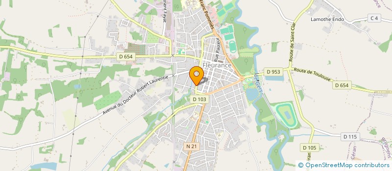 localisation de l'entreprise SCI IDL LOMAGNE  FLEURANCE