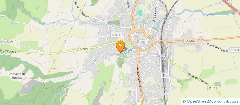 localisation de l'entreprise SCI IDMONT  GANNAT