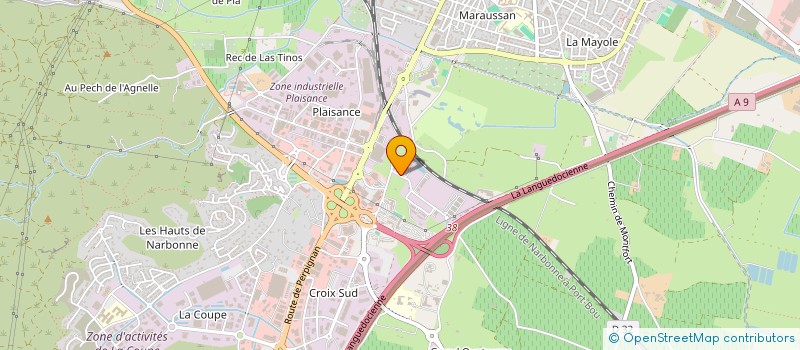 localisation de l'entreprise SCI IDRAC ZENOER  NARBONNE