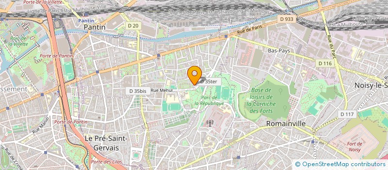 localisation de l'entreprise SCI IDTALEB  PANTIN