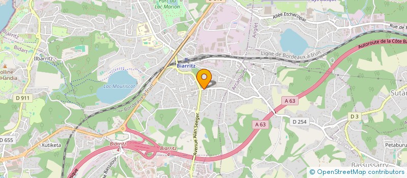 localisation de l'entreprise SCI IDUSKAN à BIARRITZ