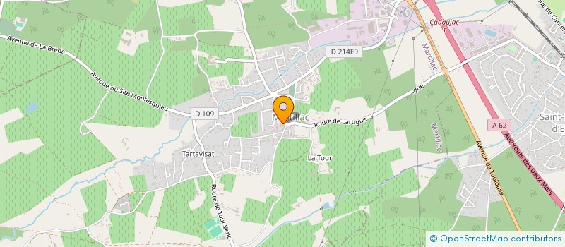 localisation de l'entreprise SCI IDV  MARTILLAC