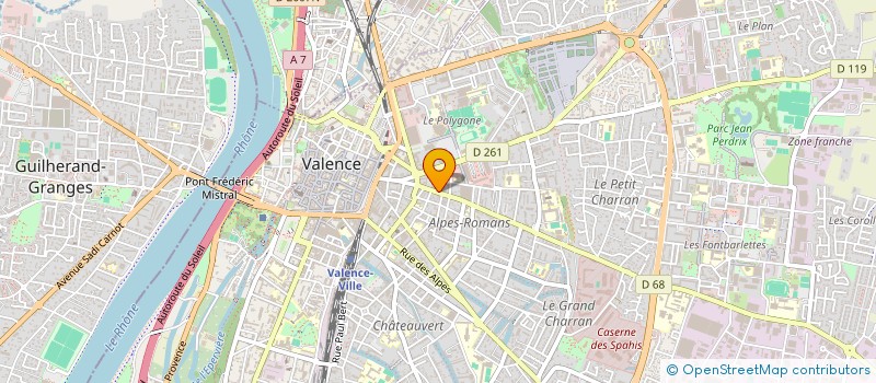 localisation de l'entreprise SCI IENA à VALENCE