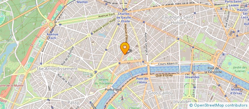 localisation de l'entreprise SCI IENA  PARIS