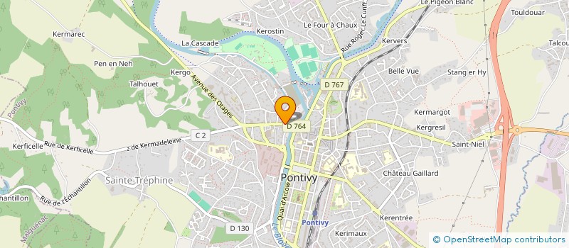 localisation de l'entreprise SCI IENA 42  PONTIVY
