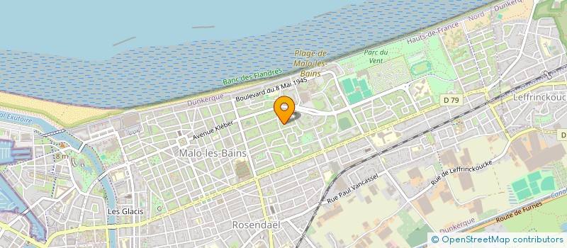 localisation de l'entreprise SCI IENA à DUNKERQUE