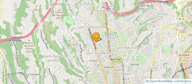 localisation de l'entreprise SCI IENA à NICE