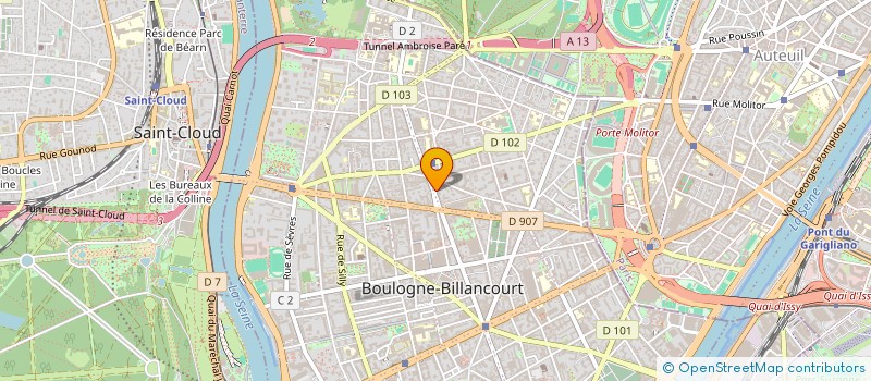 localisation de l'entreprise SCI IENA INVESTISSEMENT à BOULOGNE-BILLANCOURT