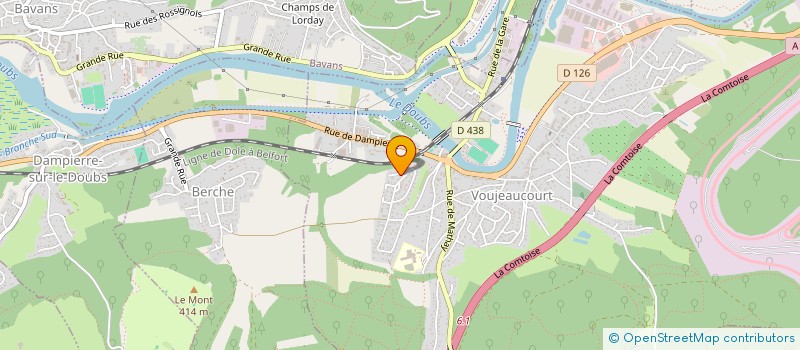 localisation de l'entreprise SCI IF CLEMENCEAU  VOUJEAUCOURT