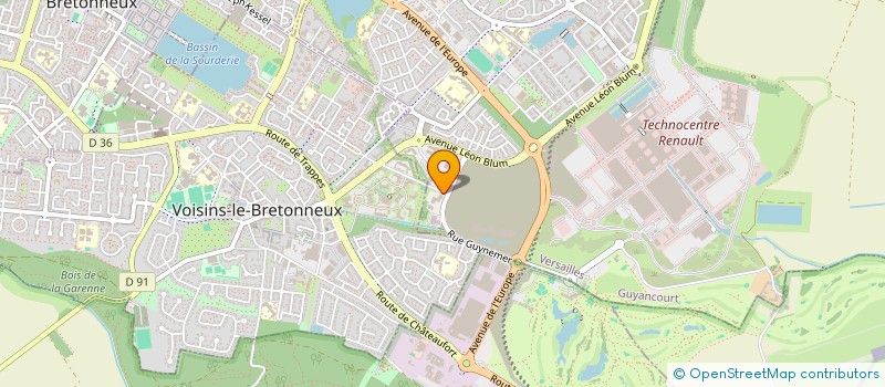 localisation de l'entreprise SCI IFRECO  GUYANCOURT