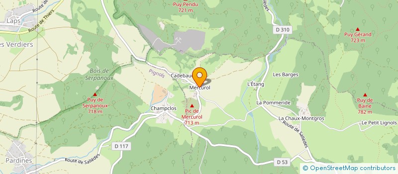 localisation de l'entreprise SCI IFY  SALLEDES