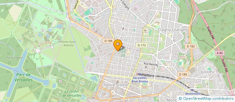 localisation de l'entreprise SCI IG2C à VERSAILLES