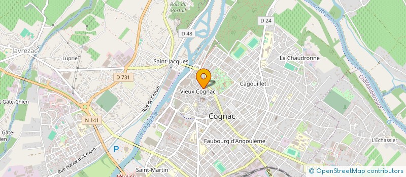 localisation de l'entreprise SCI IGADO à COGNAC