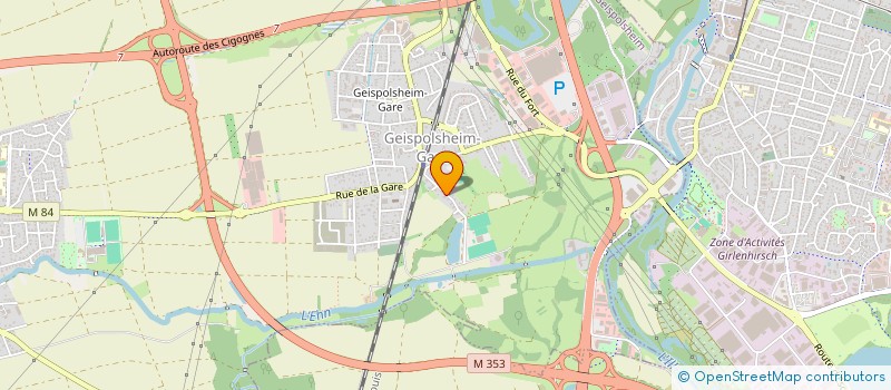 localisation de l'entreprise SCI IGLOO  GEISPOLSHEIM