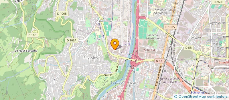 localisation de l'entreprise SCI IGNAT à SEYSSINS