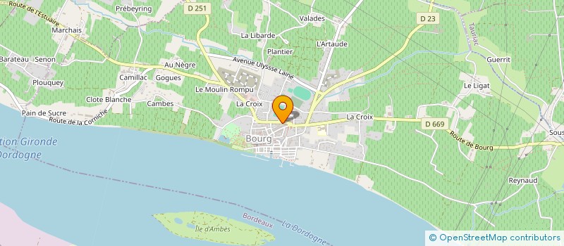 localisation de l'entreprise SCI IGOR ET PIQUOU à BOURG