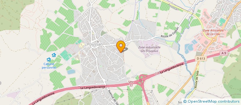 localisation de l'entreprise SCI IGUACU  POUSSAN