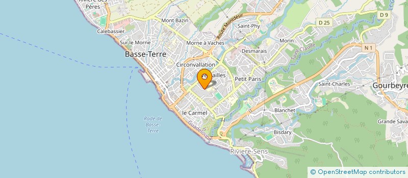 localisation de l'entreprise SCI IGUANA à BASSE-TERRE