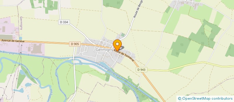 localisation de l'entreprise SCI IGUANE  GERMIGNY