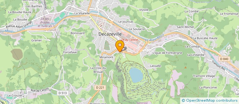 localisation de l'entreprise SCI IGUE DE CANTAGREL  DECAZEVILLE