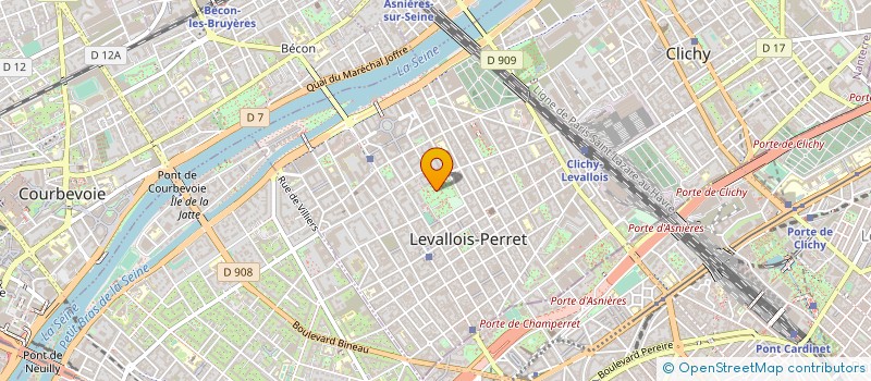 localisation de l'entreprise SCI IGUIROMI à LEVALLOIS-PERRET