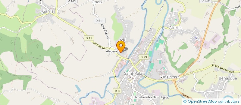 localisation de l'entreprise SCI IGUZKITSU  AMENDEUIX-ONEIX