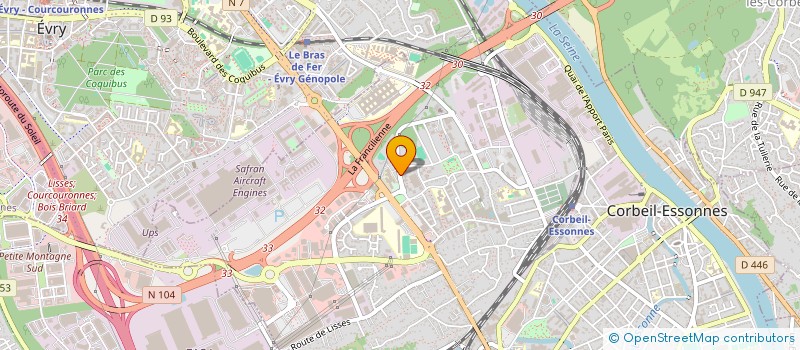 localisation de l'entreprise SCI IHM IMMO à CORBEIL-ESSONNES