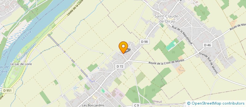 localisation de l'entreprise SCI II BIS à VINEUIL
