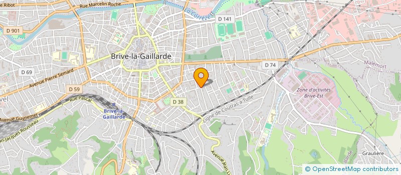 localisation de l'entreprise SCI II IMMO III  BRIVE-LA-GAILLARDE