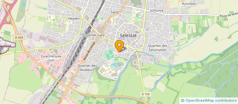 localisation de l'entreprise SCI II RUE DU WATTEAU  SELESTAT