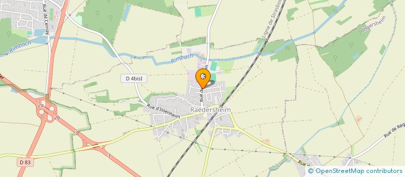 localisation de l'entreprise SCI IICH  RAEDERSHEIM