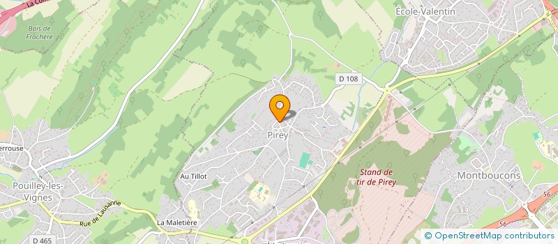 localisation de l'entreprise SCI IISR  PIREY