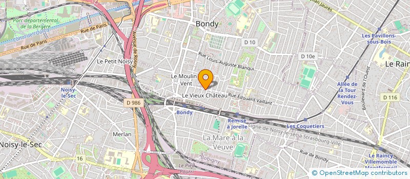 localisation de l'entreprise SCI IJ  BONDY