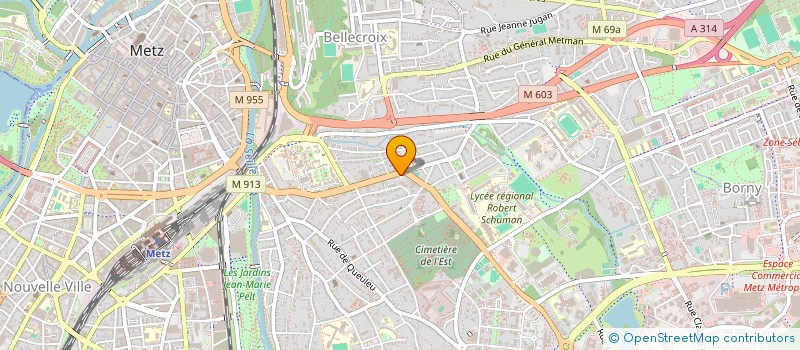 localisation de l'entreprise SCI IJDP  METZ