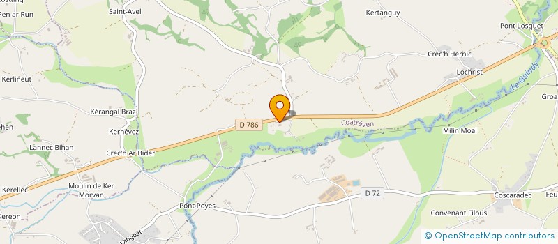 localisation de l'entreprise SCI IJIGABEL  COATREVEN