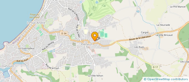 localisation de l'entreprise SCI IKARIA  PLENEUF-VAL-ANDRE