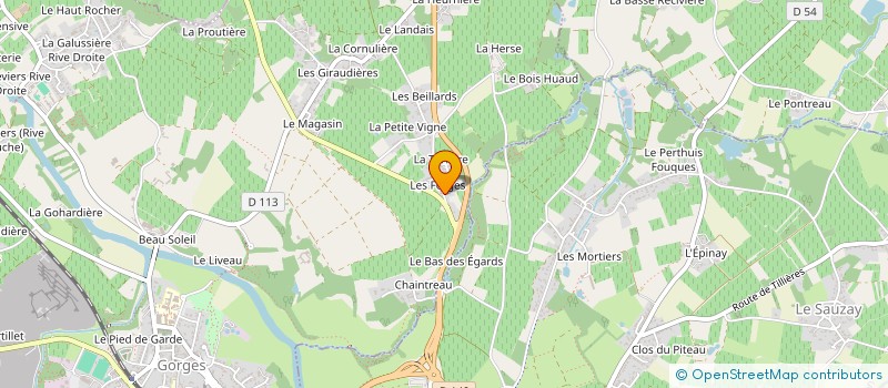 localisation de l'entreprise SCI IL2  GORGES