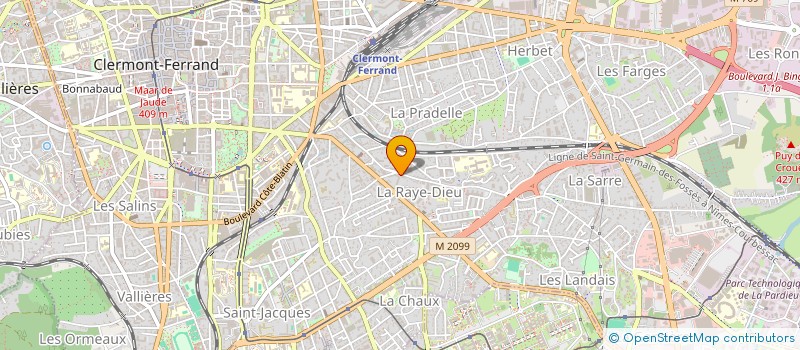 localisation de l'entreprise SCI ILA  CLERMONT-FERRAND