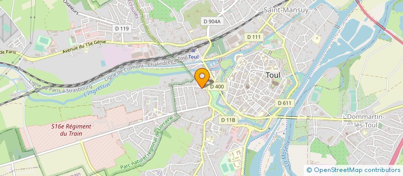 localisation de l'entreprise SCI ILAMEO  TOUL