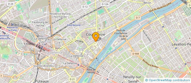 localisation de l'entreprise SCI ILANA à COURBEVOIE