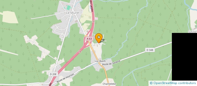 localisation de l'entreprise SCI ILANA  SAUGNAC-ET-MURET