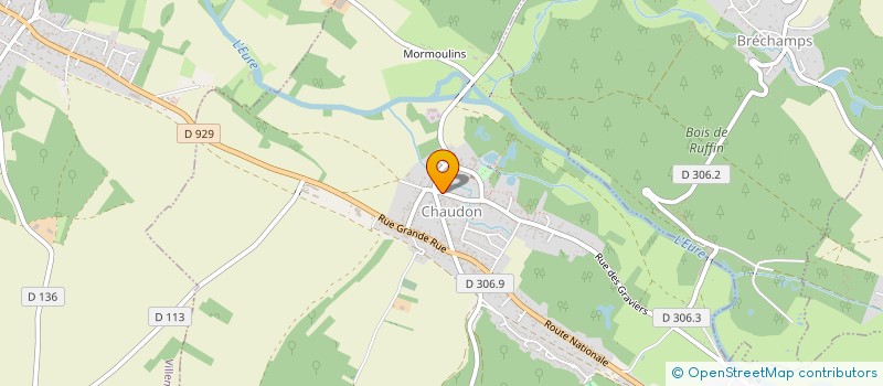 localisation de l'entreprise SCI ILANE à CHAUDON
