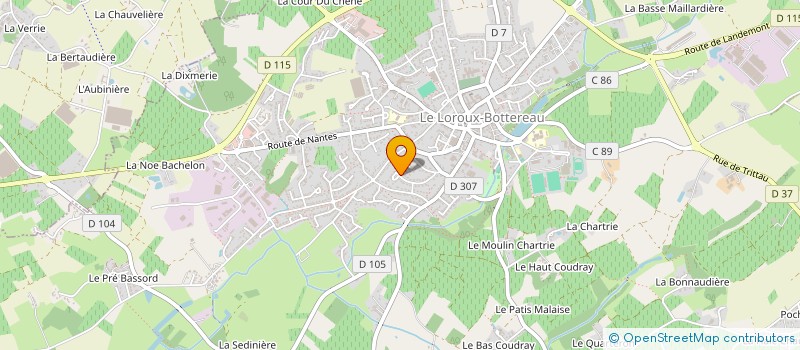 localisation de l'entreprise SCI ILARMA 1  LE LOROUX-BOTTEREAU