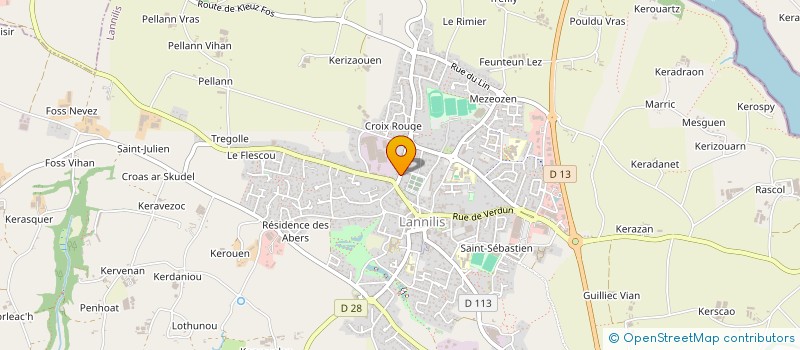 localisation de l'entreprise SCI ILC  LANNILIS