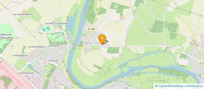 localisation de l'entreprise SCI ILCANEL  MONTREUIL-JUIGNE