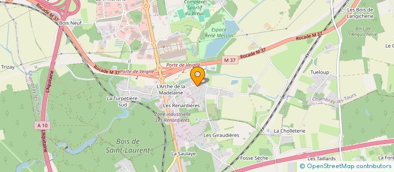 localisation de l'entreprise SCI ILE AUCARD  CHAMBRAY-LES-TOURS