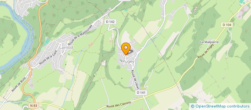 localisation de l'entreprise SCI ILE BOURBON  PUGEY