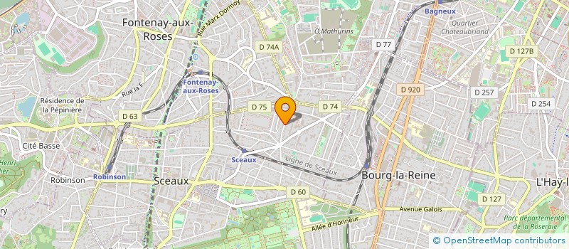 localisation de l'entreprise SCI ILE BRANNEC à SCEAUX